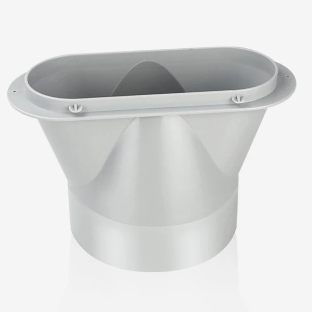 Connettore Per Condotto Aria 10 Cm Con Valvola - Flangia In Plastica ABS Per Sistemi Di Ventilazione E HVAC - Foto 10