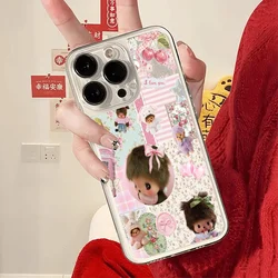 Adorable Monchhichi Shockproof Soft Clear Phone Case - iPhone 14 Plus (Z1)