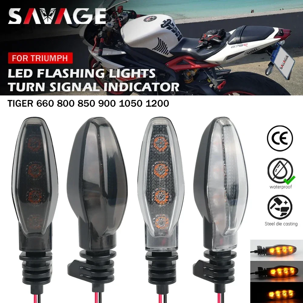 

LED Turn Signal Light For Tiger 800 1200 XC XCA XCX XR XRX XRT 900 GT Pro Rally 660 850 1050 Sport Motorcycle Indicator Lamp