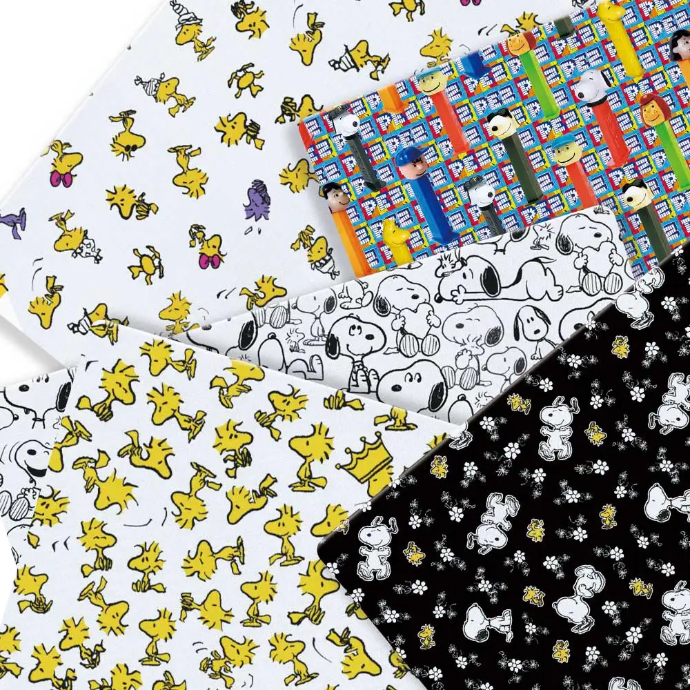 Tela de dibujos animados para niños, tejido de costura hecho a mano, acolchado, para vestido de bebé, estampada sábana para el hogar, 140x50cm