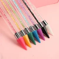 Double Head Nail Art Diamond Embroidery Drill Dot Painting Point Pen With Box Rhinestone Picker Wax Pencil Crystal Handle Tool 1