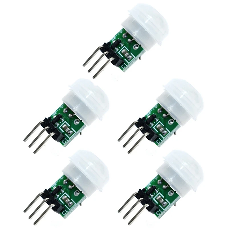 

Миниатюрный модуль датчика человеческого тела AM312, пассивный инфракрасный модуль, модуль инфракрасного датчика человеческого тела, 5 шт.