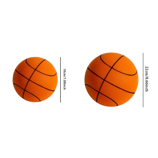 Palla Da Basket Silenziosa 24cm | Schiuma PU | Per Interni | Regalo Per Bambini E Adolescenti - Foto 10