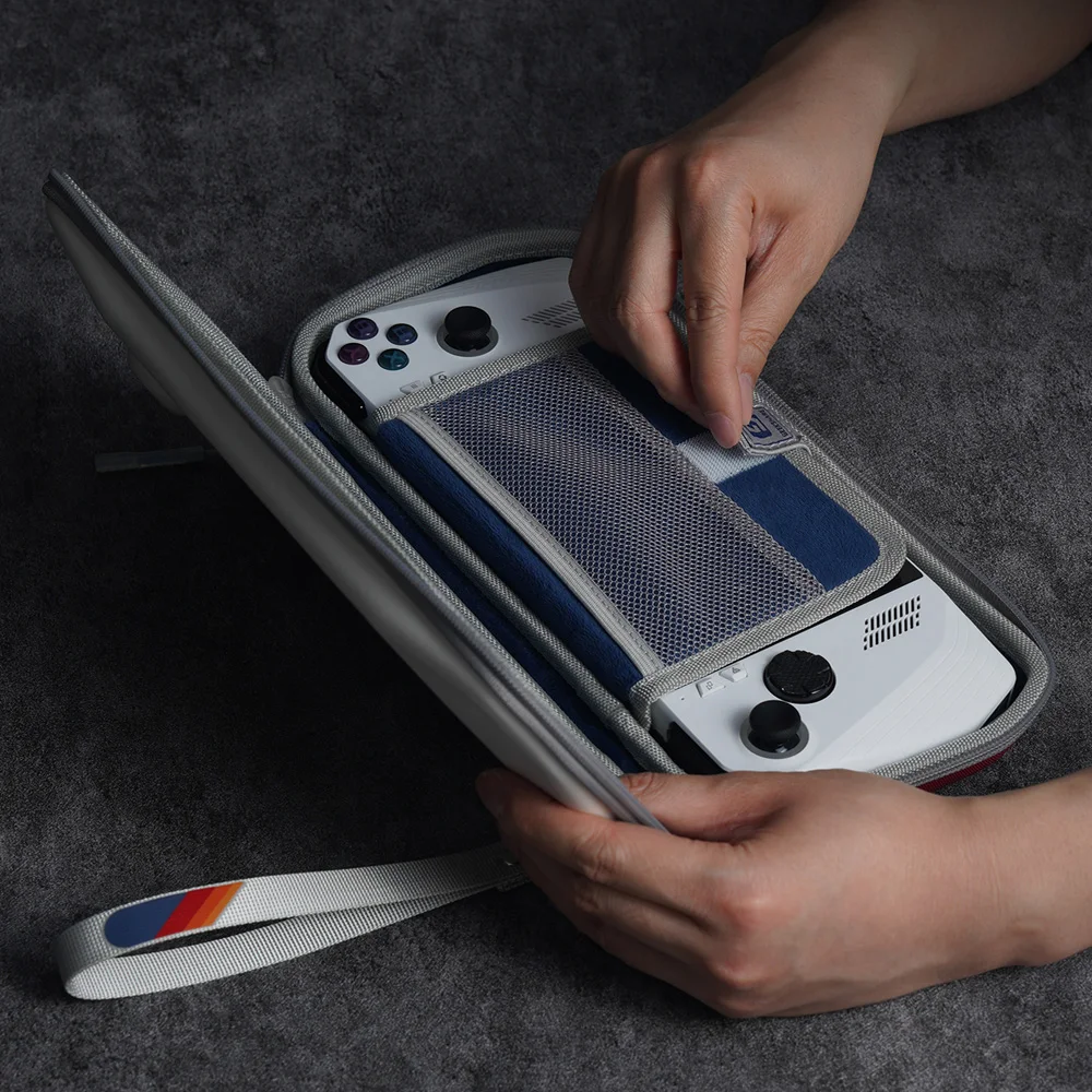 Geekshare Carrying Case for ROG Ally,Drop-proof Waterproof White Starry Sky Bag Hardshell Gaming Cases Accessories Cases 2