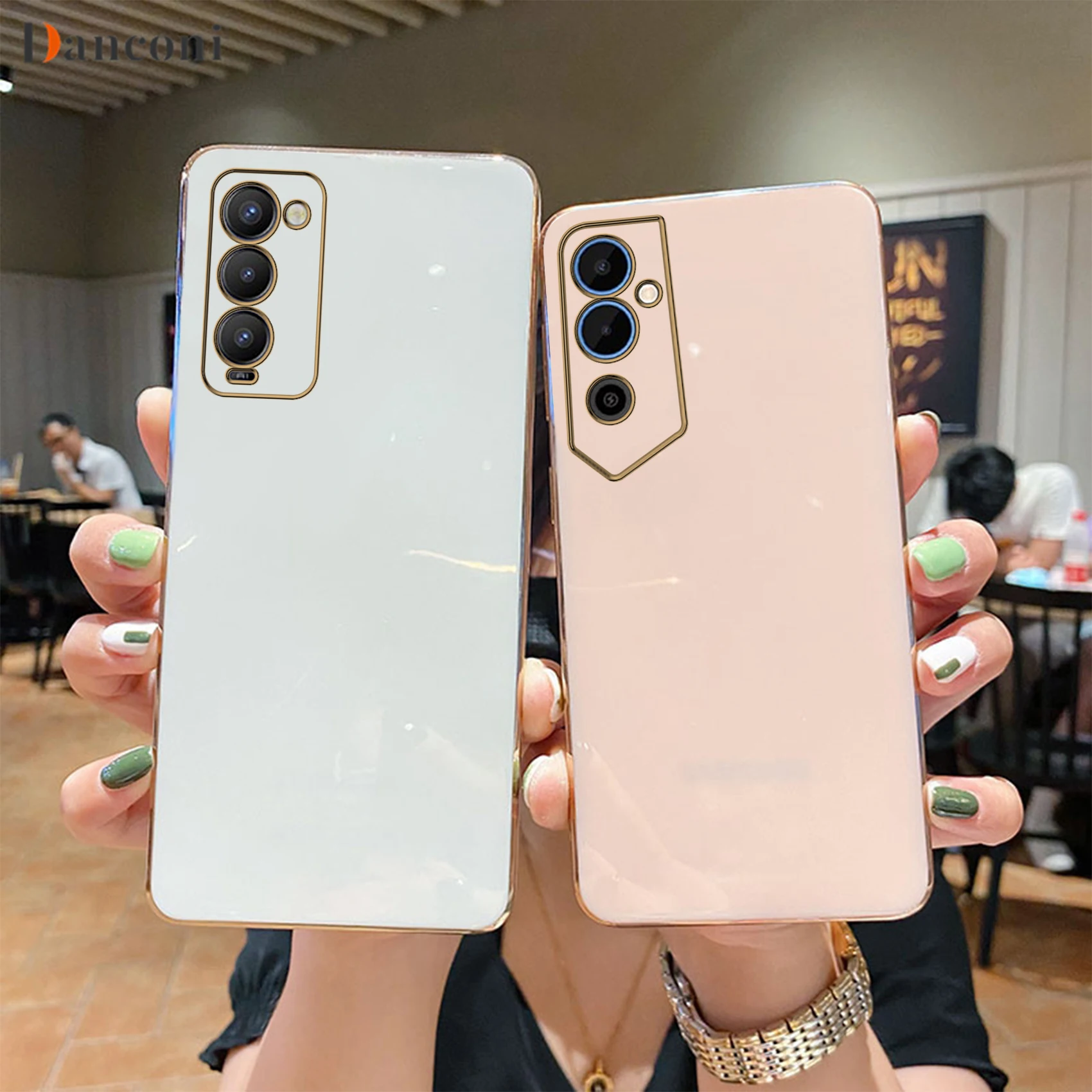 Luxury Plated Silicone Phone Case Cover