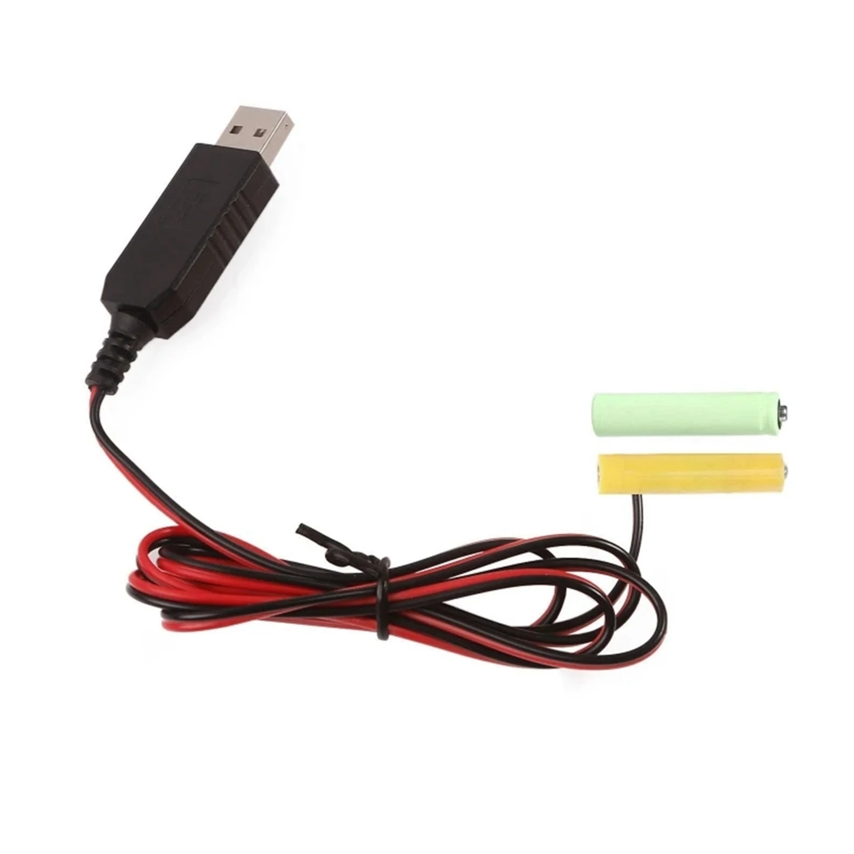 N75R-8X USB 5V 3V LR03 AAA 더미 배터리 제거기 케이블(원격 제어 라디오 LED 조명 2M용)
