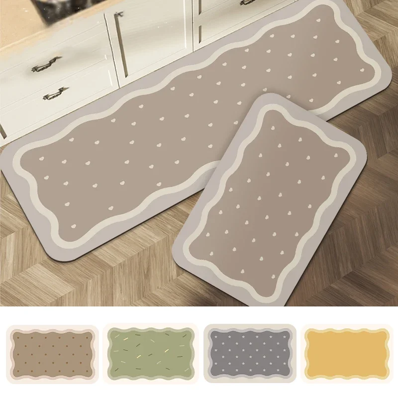 

Kitchen Rugs Absorbent Floor Mat Carpets for Living Room Hallway Long Area Rugs for Bedroom Bathroom Door Mats Home Decor