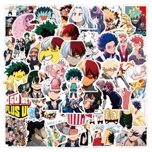

10/30/50Pcs Anime My Hero Academia Izuku Figure DIY Stickers Graffiti Kids Toy Skateboard Phone Laptop Luggage Sticker Decals