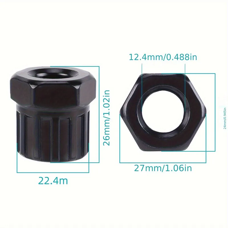 Description Picture 3 of item2/3pcs Bike Bicycle Cassette Flywheel Freewheel Lockring Remover Removal Repair Tool 12 Teeth Durable Carbon Steel Wrench