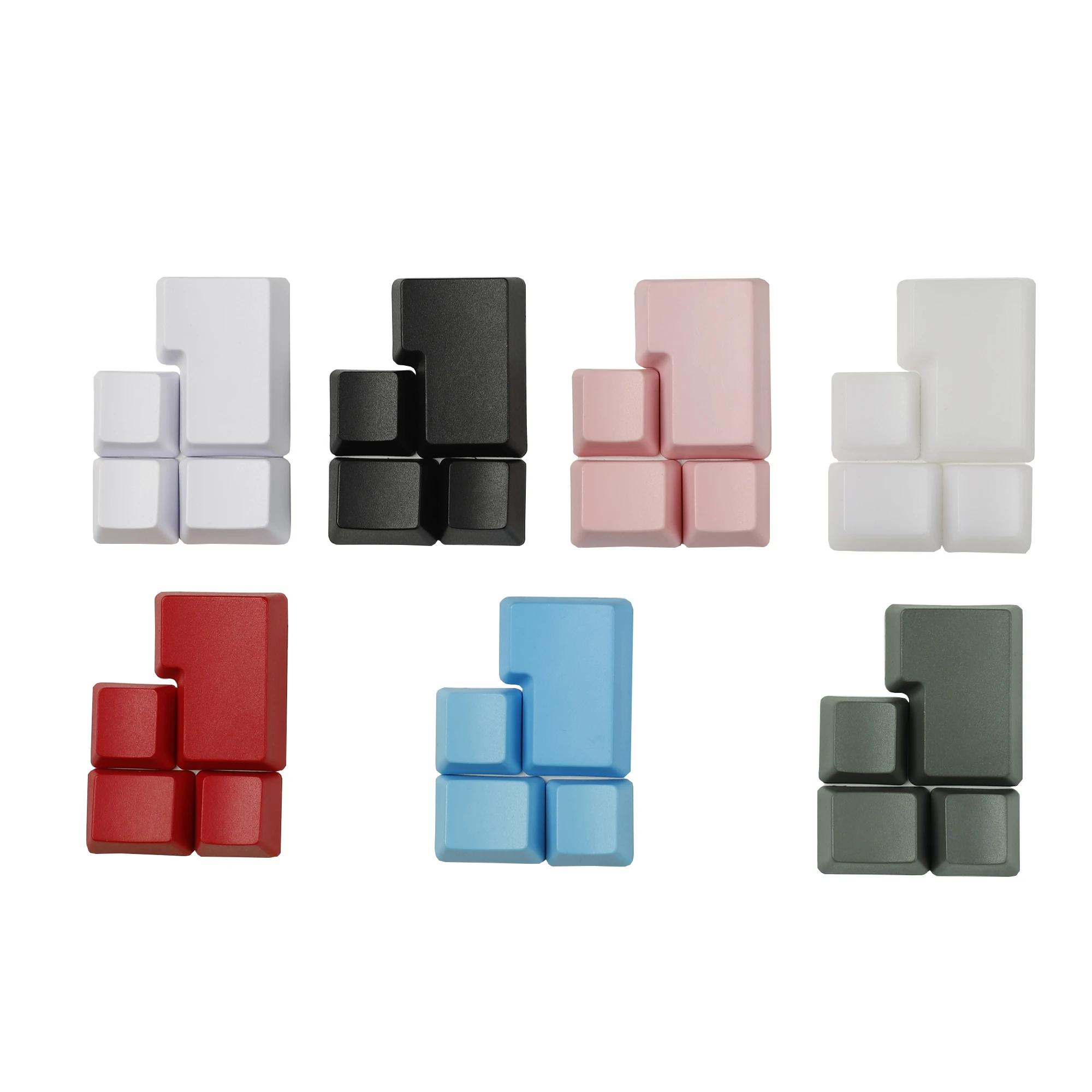 Teclados em Branco Pbt Espesso para Layout Iso Perfil de Teclado Branco Preto Azul Rosa Oem