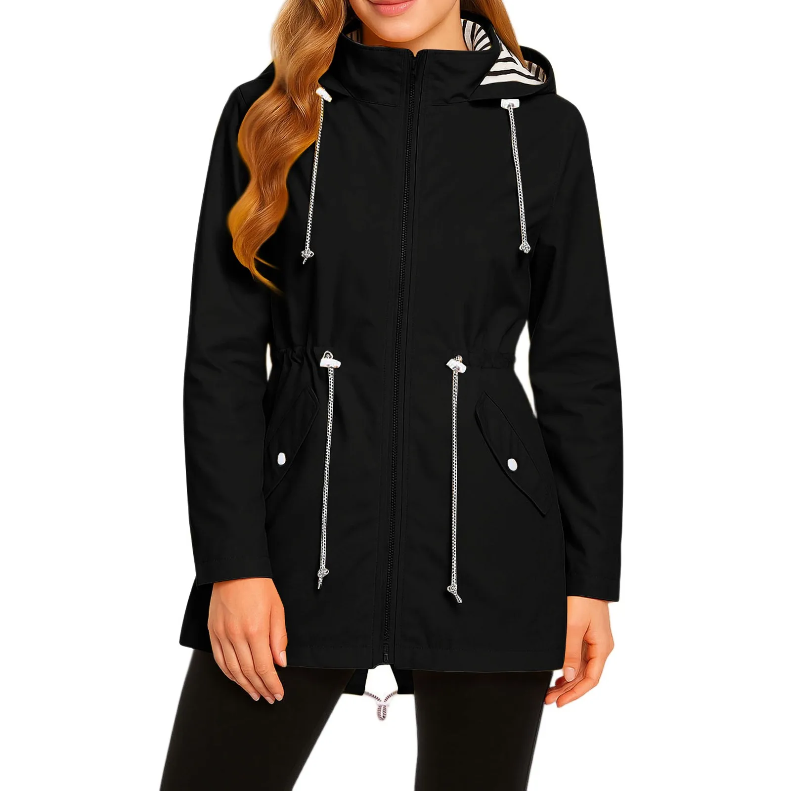 Ladies' Waterproof Long Raincoat – Perfect Gift