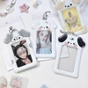 Kpop Photocard Holder with Keychain Y2K Kawaii dog Photo Card Sleeves ID Badge Holder Card Protector 1