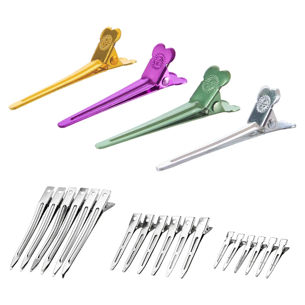 Fermaglio professionale per trucco, salone di parrucchiere, fermagli per capelli senza piega, fermaglio per capelli in metallo, fermaglio fisso senza pieghe, forcina per capelli, strumenti per lo styling._voghion.com