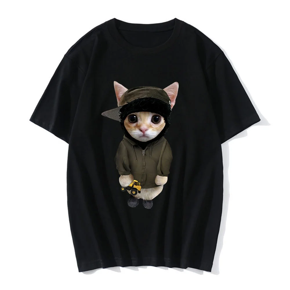 S4ab37f23a977451196a0d48f832fde2bs Funny El Gato Meme Sad Crying Cat Munchkin Kitty 3D Print Women Casual T-Shirt Summer Harajuku T Shirts Casual Fashion Clothes