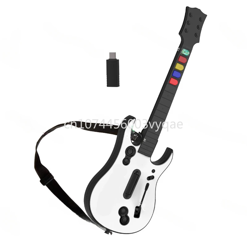 Guitar Hero Game Controller Di Gioco Wireless Guitar Hero Rock Band 2.4G Remote Guitar Handle Console Gamepad 5Key Per Pc Ps3 Pc