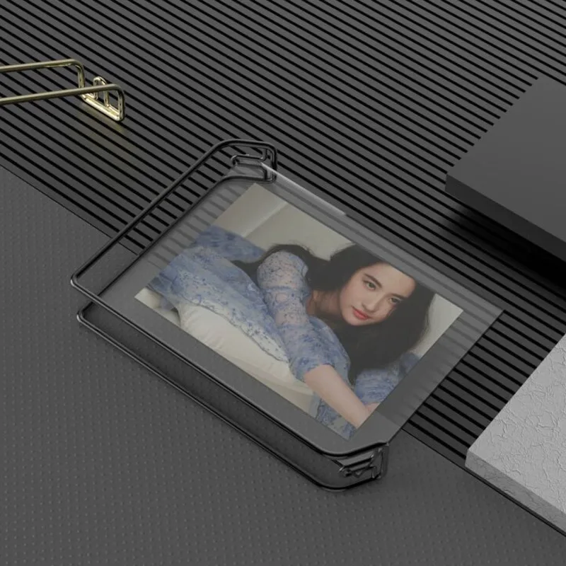 금속 아크릴 사인 거치대 디스플레이 스탠드 테이블, 메뉴 종이 카드홀더 거치대, 결혼 선물, 사진 그림, 포스터 프레임, A4, 210x297mm, 1 개