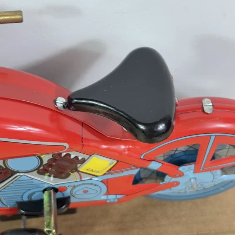 Adult Collection Retro Wind up toy Metal Tin The Motorcycle model Mechanical toy Clockwork figures model kids gift