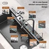 Waterfall Kitchen Sink Stainless Steel Extra Large Single Slot Cup Washer Embossed Digital Display Multifunctional Sinks 2