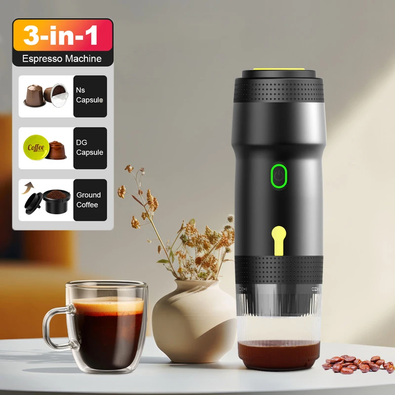 Portable Coffee Maker Fast Heating Easy To Clean 20Bar USB Car Charger Electric Coffee Machine for Outdoor Camping Travel Hiking