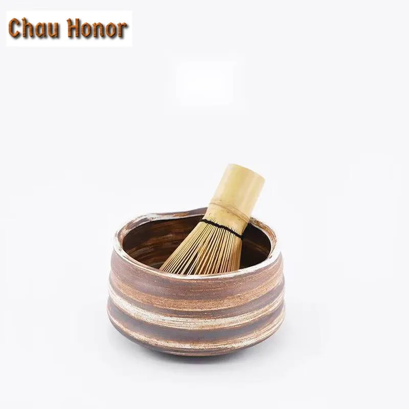 500ml Zen Japanese Tea Ceremony Matcha Bowl Stoneware Tea Ceremony Accessories Tea Wash Basin Handmade Ceramic Large Ramen Bowl