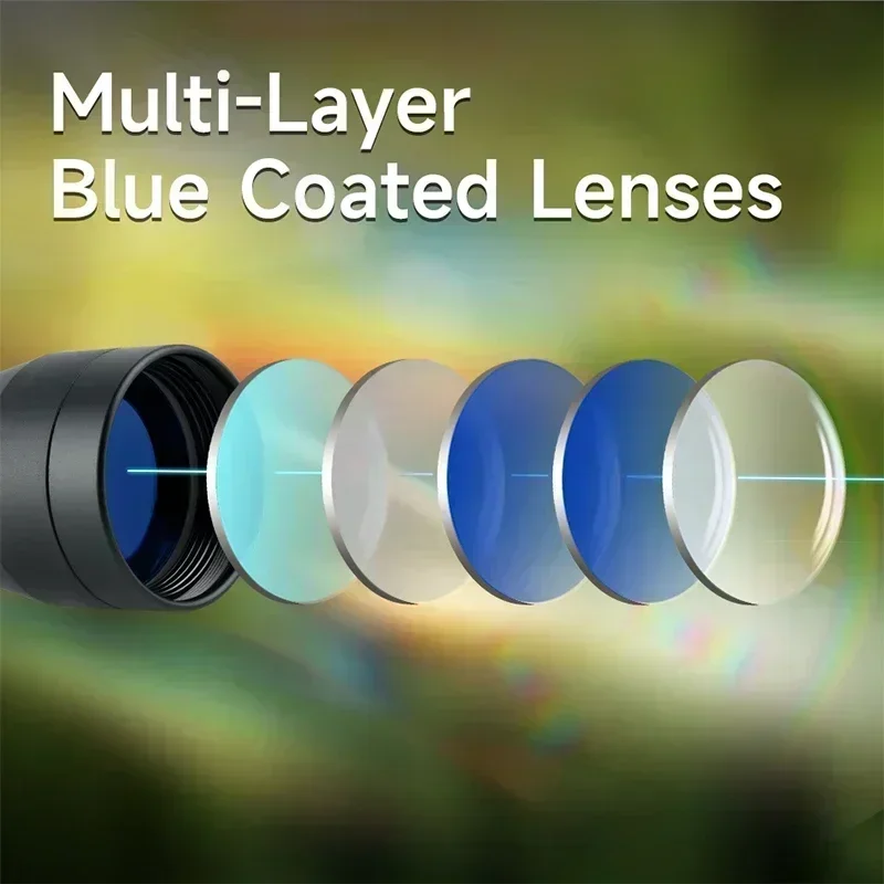 Small Magnifying Telescope Folding Magnify Glasses with Rotating Protective 2