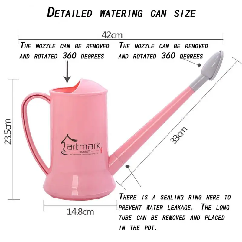 Long-Mouth Watering Can 2L Practical Flowers Plant Sprinkler Flower Plant Shower Garden Irrigation Spray Bottle Gardening Tools watering can water sprayer