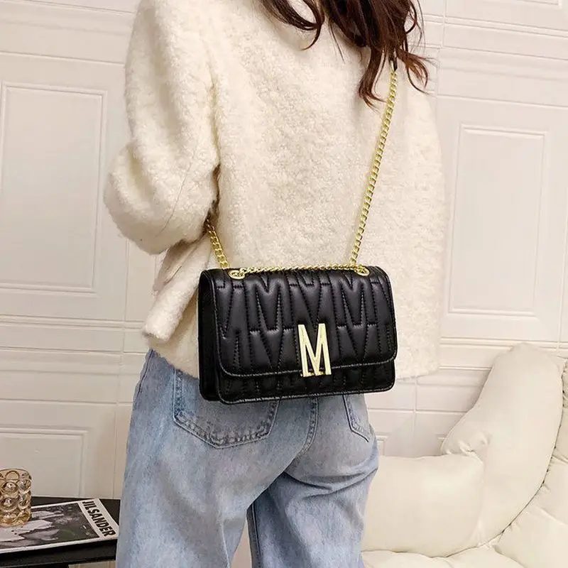 2024 Brand M Bags For Women Luxury Designer Handbags Crossbody Shoulder Bags Square Chain Purses Leather Tote Hand Bag Messenger