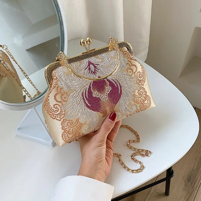 nupciales Bolso Fiesta Mujer Celeste bolsos pequeños vestir Qipao bolso invitada boda| | - AliExpress