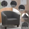 Stretch Club Chair Slipcover Spandex Barrel Chair Covers Printed Tub Living Room Armchair Covers Furniture Protector Sofa Cover 3