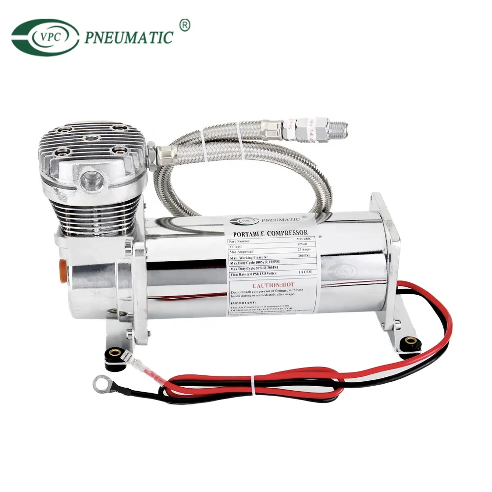

High quality 480c DC 12V 200 Psi outlet 3/8 or 1/4 Air rid Suspension compressors portable for cars