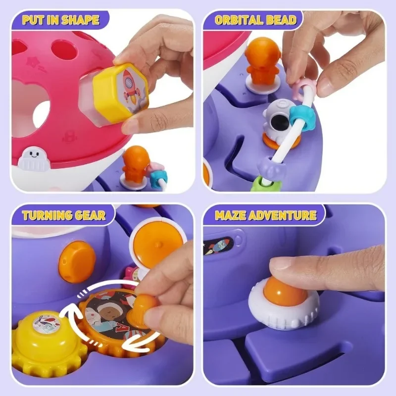Baby Toys for 12 18 Months,Baby Light Up Toys with Music,Montessori Toys Sensory Shape Sorter STEM Toys for 1 2 Year Old 5