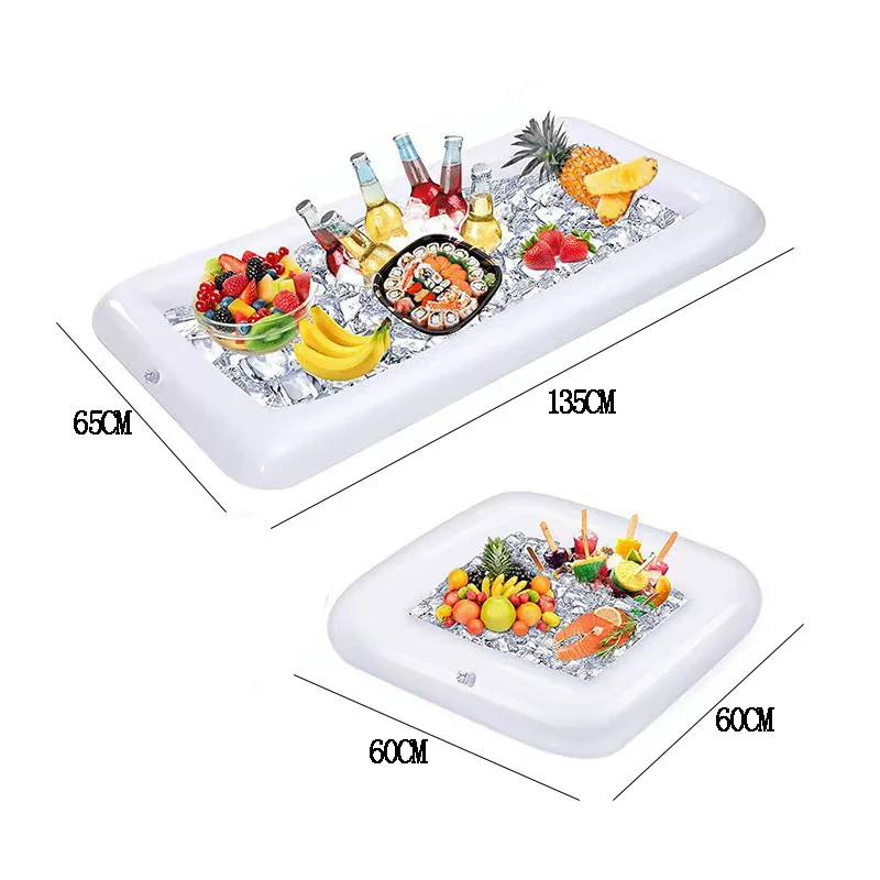 AITUOSI Pack Of 2 Inflatable Cooler Serving Bar Salad Ice India