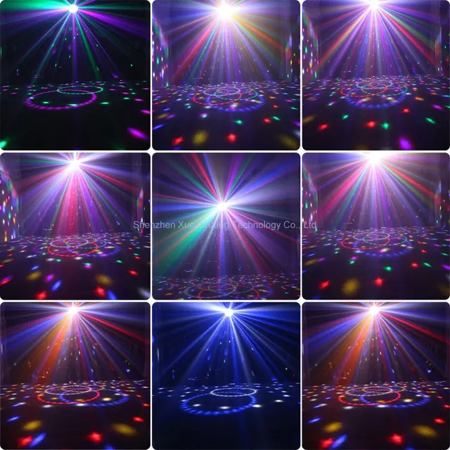 Luci Festa Lampada DJ Luci Discoteca Effetti Luce LED USB Suono