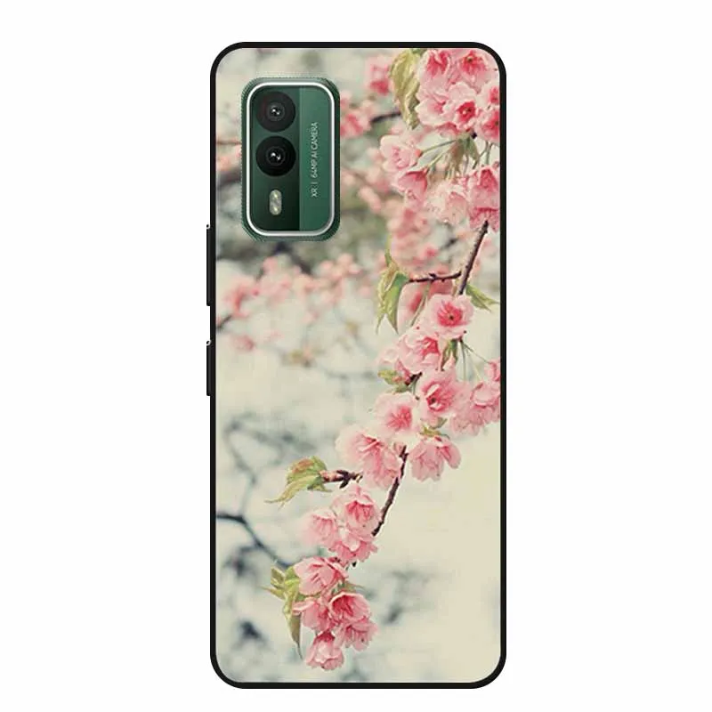 Popular Black Silicone Soft Back Cover Case - Stylish Picture Design