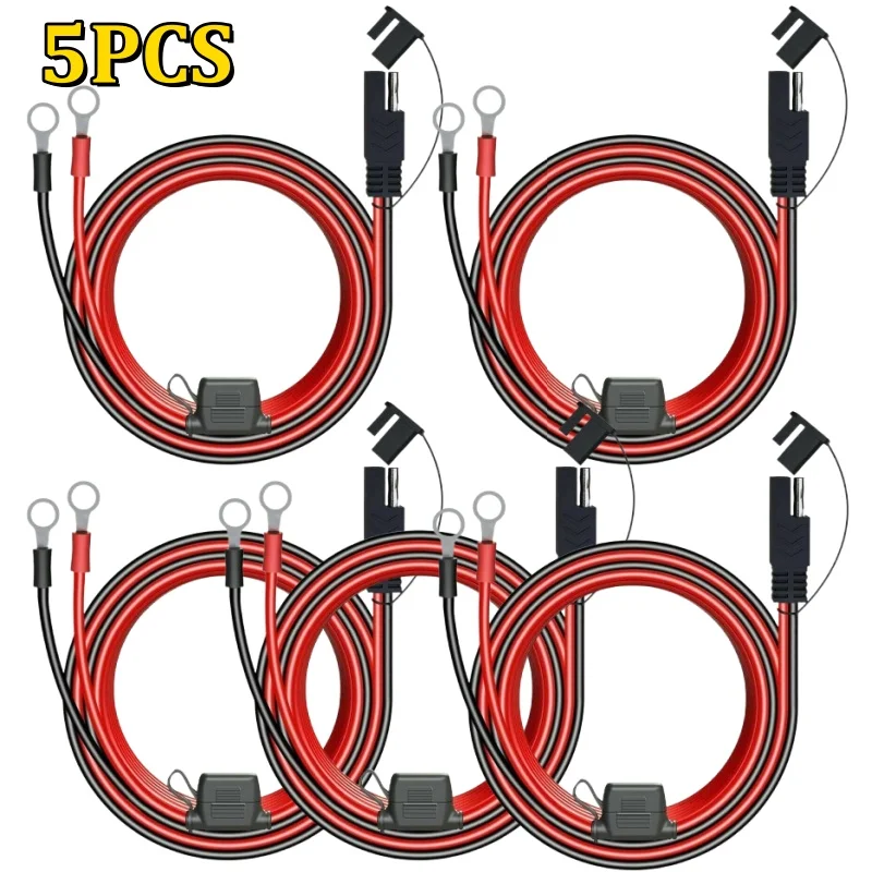 12V Charger Cable For Motorcycle Battery Terminal To SAE Quick Extension Cord Cable Connector For Battery Charger//Maintainer