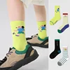 Newest Children's Socks Striped Cartoon Sport Socks 3-12T Boys Girls Cotton Socks Spring Socks Kids Baby 4 Pairs 6