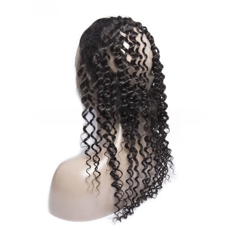 360 Lace Frontal Closure Deep Wave Human Hair Brazilian Remy Hair Soft and Silky For Women Deep Wave 360 Lace Closure