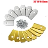 35*18*0.45mm Lawn Robot Blade Gold Silver Lawn Mover Replacement Blade For Gardena Husqvarna Automower yardforce Garden Tools 3