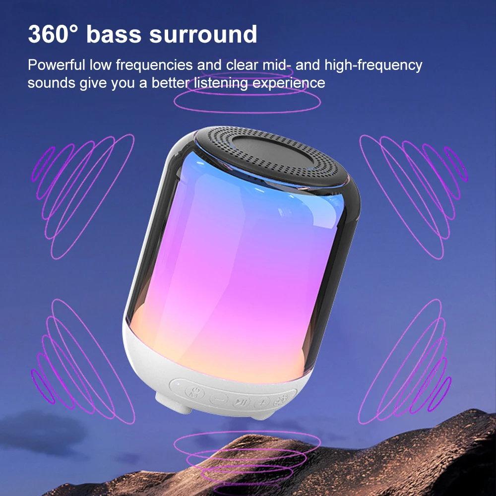White Noise Machine Sleep Speaker Portable Baby Sleep Machine Soothing Sounds Therapy Sound Monitor Generator for Relax