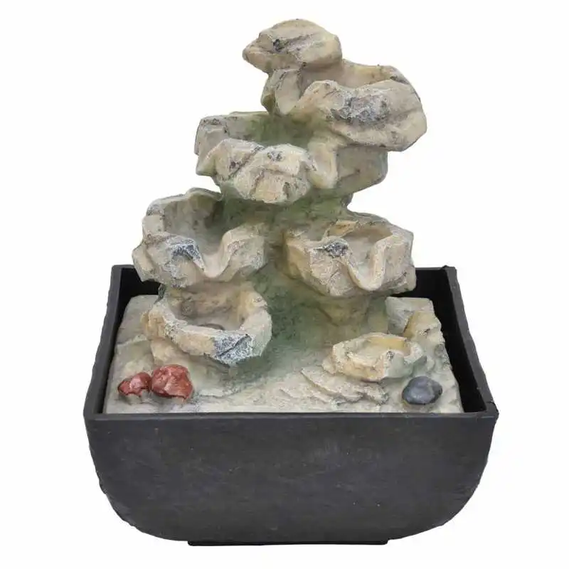 13StylesDesktopWaterFountainOrnamentResinTabletopRockery