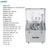 Unité dentaire portable de qualité supérieure série 402, boîte de traitement mobile, unités de turbines dentaires 5