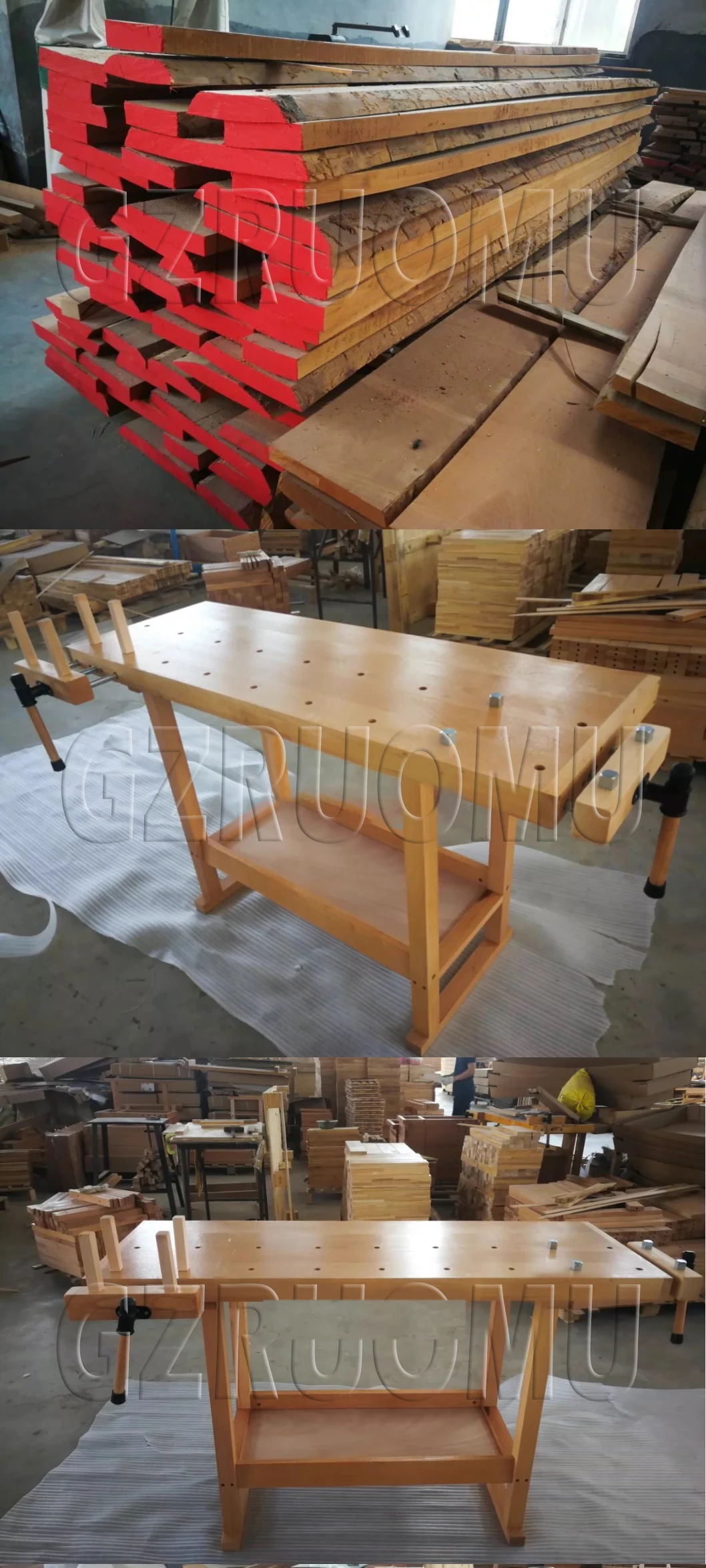 Multifunctional Woodworking Workbench Console Beech Wood Workbench Diy Manual Ca