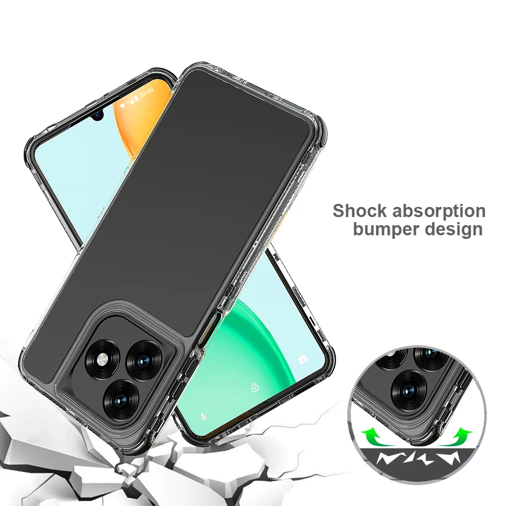 Multicolor Hybrid Shockproof Phone Case with Airbag Corners
