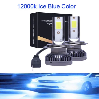 thumbnail image 1 of bombillas LED para faros delanteros de coche H7, 12000 lm, 80 W, minikit de faros H1 H4 H8 H9 H11 9005 HB3 9006 HB4, faros antiniebla automáticos, 6000 K, 12 V, 1 of 5
