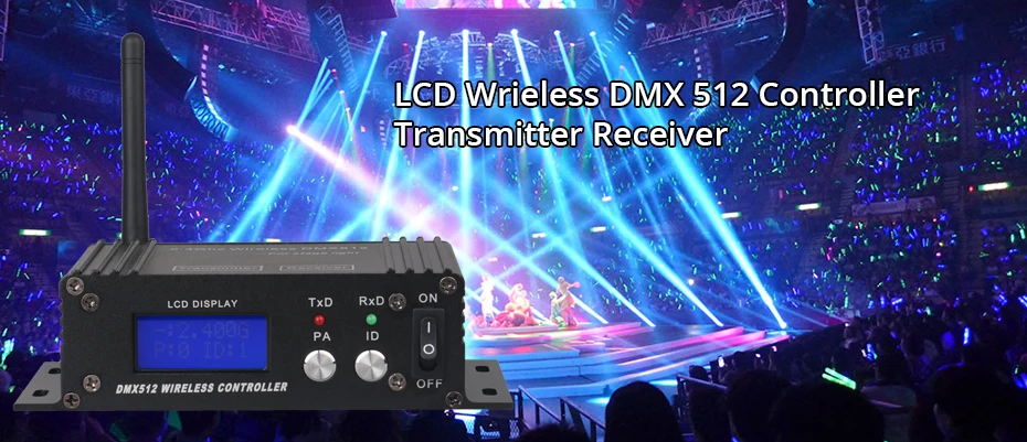 Barra de Cabeça em Movimento 2.4g sem Fio Lcd para Discoteca Luz do Estágio Estrangeiro Controlador Receptor Transmissor Display dj Festa Par Laser Dmx 512 1 Computers & Electronics