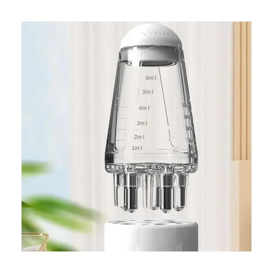 1 Pcs Mini Head Essential Oil Ball Massage Comb Hair Growth Liquid Application Guide Tool Five Needle Scalp Applicator Portable