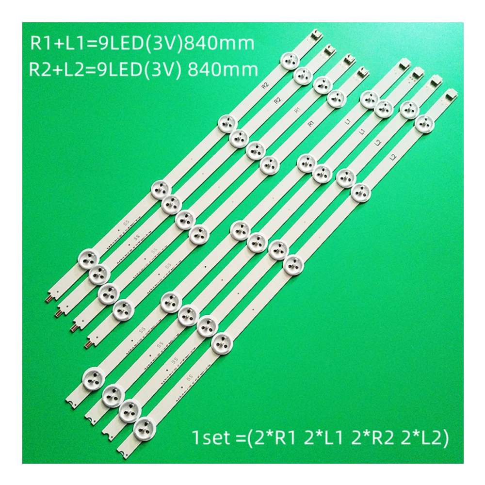 Светодиодная лента для телевизора Philips 42PFH6309/88 42PFT6309/60, LED лента V14 DRT REV0.0 1 L1 R1 Lines 6916L-1455A, LED ленты для телевизора, 42 дюйма