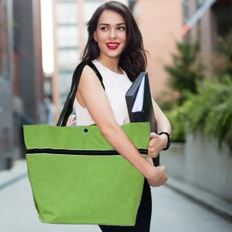 Foldable Shopping Bag With Wheels Portable Trolley Bags Tote Grocery Cart 2 In 1 Large Capacity Bag Portable Shopping Reusable