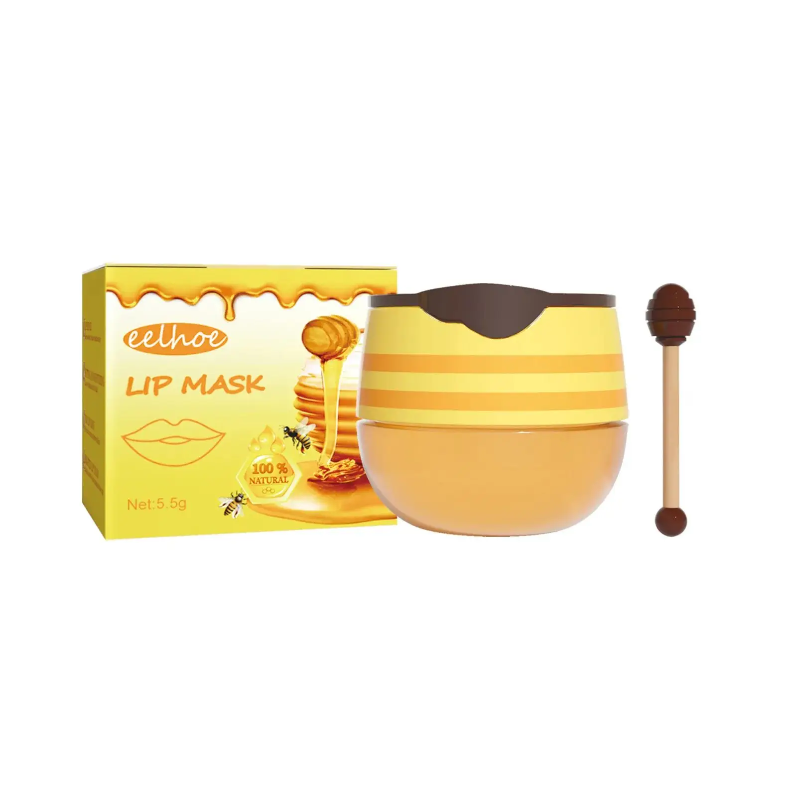 Honey Lip Oil Sleep Lip Mask Moisturizing Nourishing Anti Cracking Lip Gloss Long Lasting Makeup Primer Hydrating Jelly Lip Balm 2