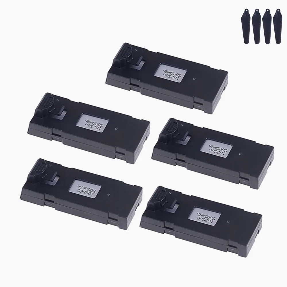 ตัวเลือกสินค้า แบตเตอรี่โดรน RC 3.7V 5000mAh สำหรับ E88 E99 P1 K3 P10 A13 S98 E525
